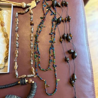 Lot of beaded jewelry