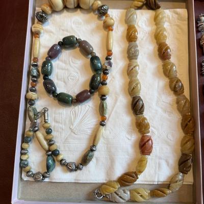 Lot of beaded jewelry