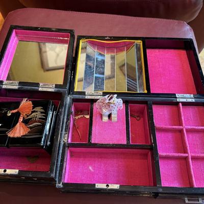 Antique Asian jewelry box