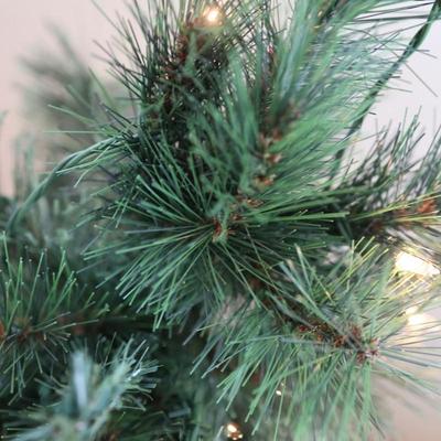 Two 3-Foot Pre-Lit Artificial Christmas Trees