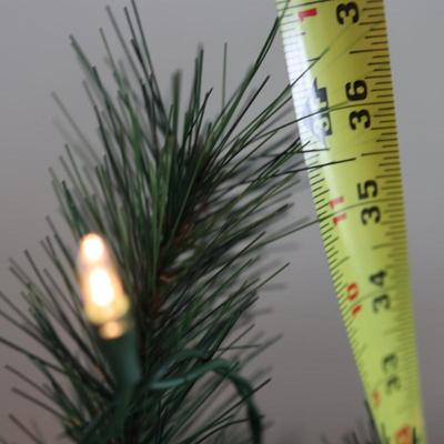 Two 3-Foot Pre-Lit Artificial Christmas Trees