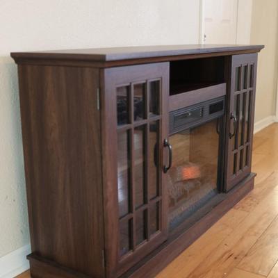 Allen Roth Electric Fireplace TV Stand with Remote