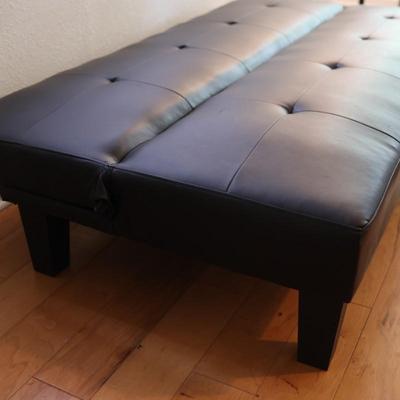 Black Modern Futon Sofa Bed (See Details)