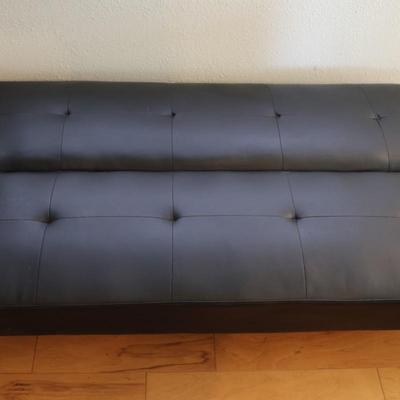 Black Modern Futon Sofa Bed (See Details)