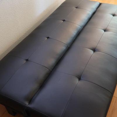 Black Modern Futon Sofa Bed (See Details)