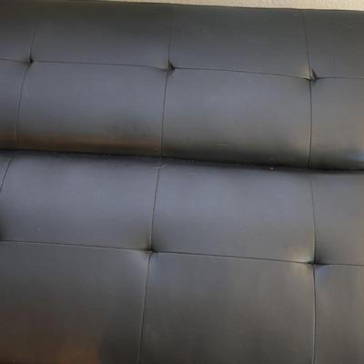 Black Modern Futon Sofa Bed (See Details)