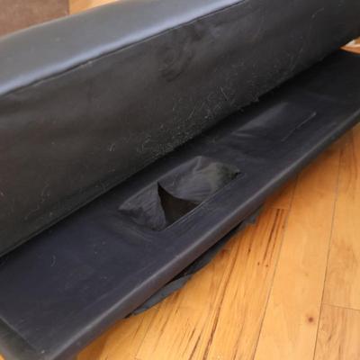 Black Modern Futon Sofa Bed (See Details)