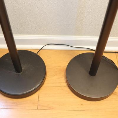Pair of 72" Dual Light Floor Lamps