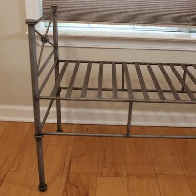 Pewter Bench or Settee