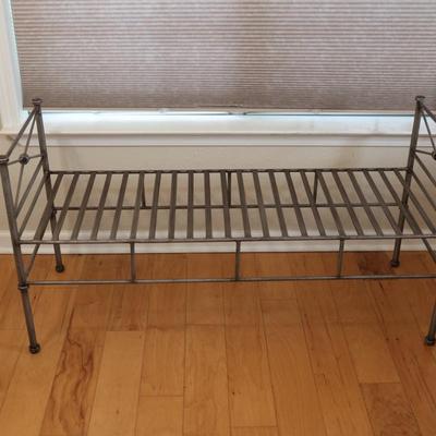 Pewter Bench or Settee