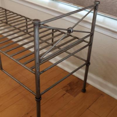 Pewter Bench or Settee