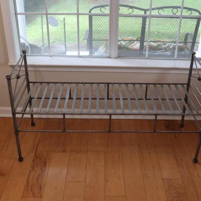 Pewter Bench or Settee