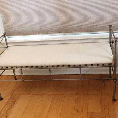 Pewter Bench or Settee