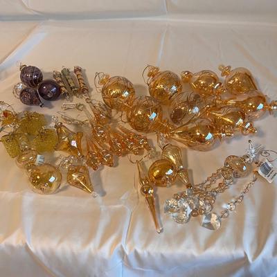 Elegant Finial Shaped Glass Ornaments & More (PC-RG)