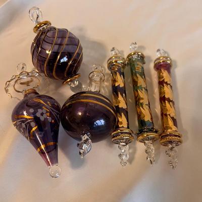 Elegant Finial Shaped Glass Ornaments & More (PC-RG)