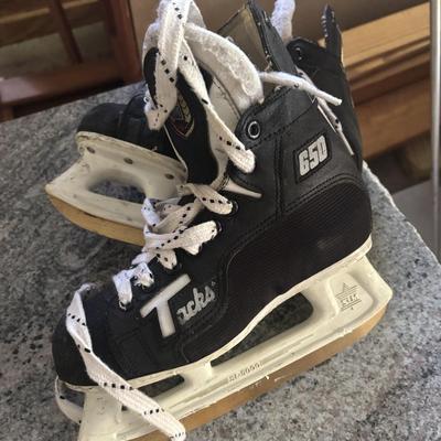 CCM children skates in sizes 6, 10, 11, and 12