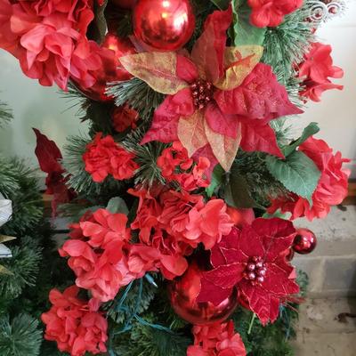 Two 6'6" Slender Christmas Trees (G-KD)