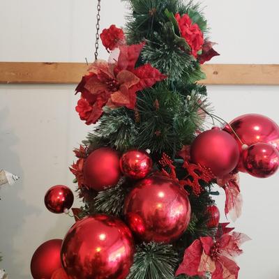 Two 6'6" Slender Christmas Trees (G-KD)