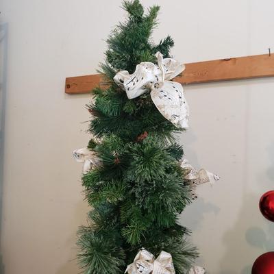 Two 6'6" Slender Christmas Trees (G-KD)