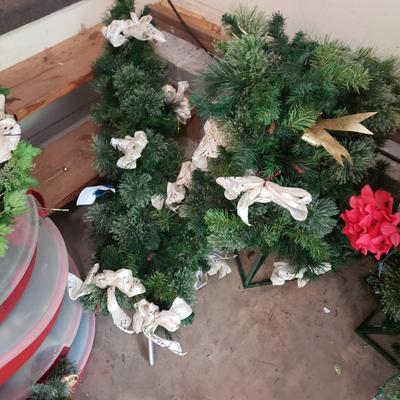 Two 6'6" Slender Christmas Trees (G-KD)