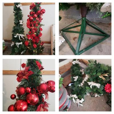 Two 6'6" Slender Christmas Trees (G-KD)