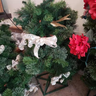 Two 6'6" Slender Christmas Trees (G-KD)