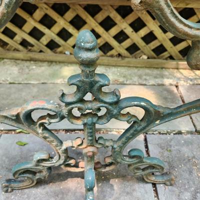 Large Heavy Cast Metal Garden Flower Pot Holder Candle Holder 42" tall 34" wide