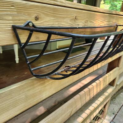 3 Metal Hayrack Planters 35" x9"x9"