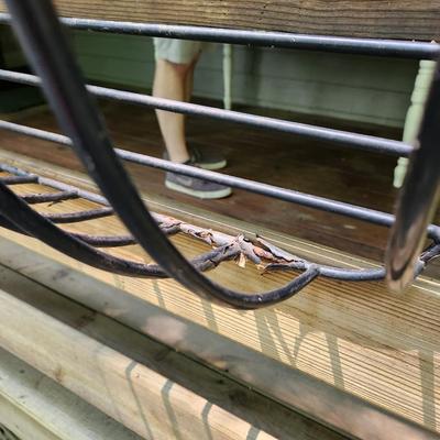 3 Metal Hayrack Planters 35" x9"x9"