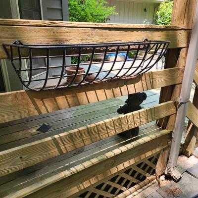 3 Metal Hayrack Planters 35" x9"x9"