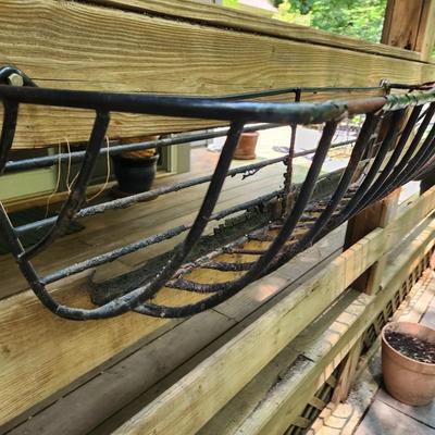 3 Metal Hayrack Planters 35" x9"x9"