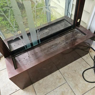 Bamboo Theme Glass Wall Fountain (BSR-JS)