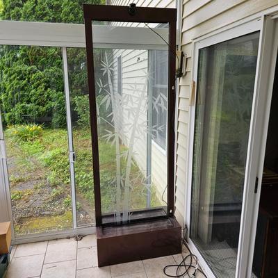 Bamboo Theme Glass Wall Fountain (BSR-JS)