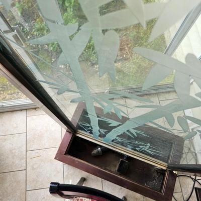 Bamboo Theme Glass Wall Fountain (BSR-JS)