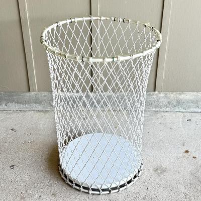 Vintage Tall Wire Trash Basket from City Park