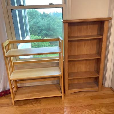 Two Wooden Shelf Units (LR-SS)