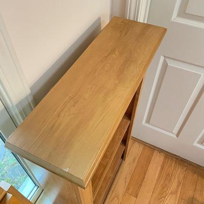 Two Wooden Shelf Units (LR-SS)