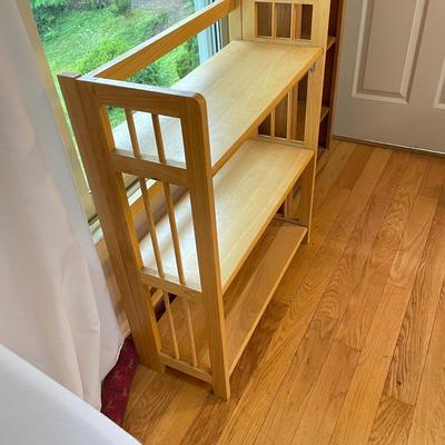 Two Wooden Shelf Units (LR-SS)