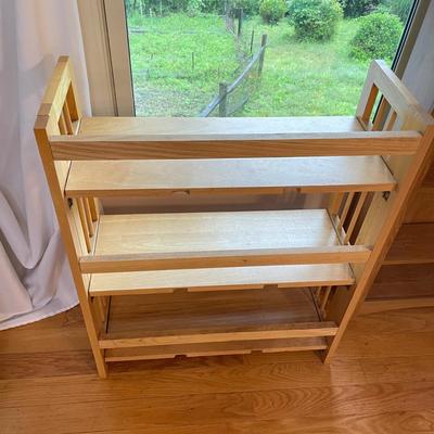 Two Wooden Shelf Units (LR-SS)