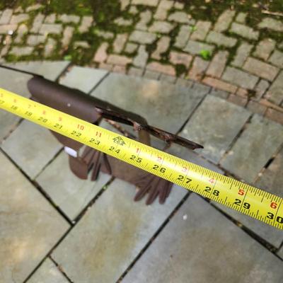 Large Metal Yard Garden Art Frog