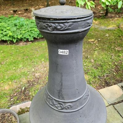 Metal Venetian Grill Wood Burning Chiminea