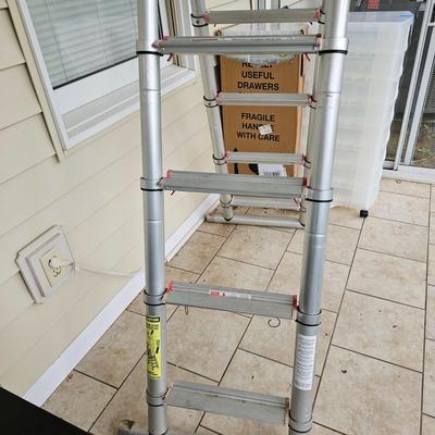 Telescoping Collapsible Aluminum Step Ladder (BSR-JS)