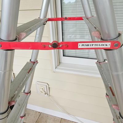 Telescoping Collapsible Aluminum Step Ladder (BSR-JS)