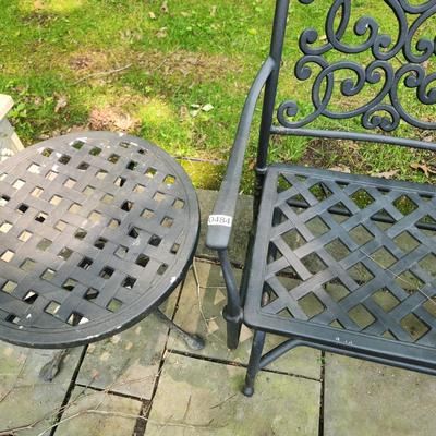 Hanamint Cast Metal Glider and Table