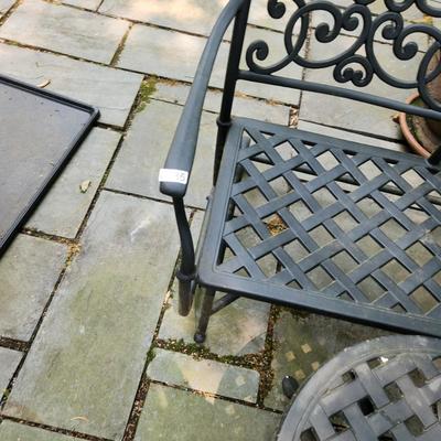 Hanamint Cast Metal Glider w Table set #2