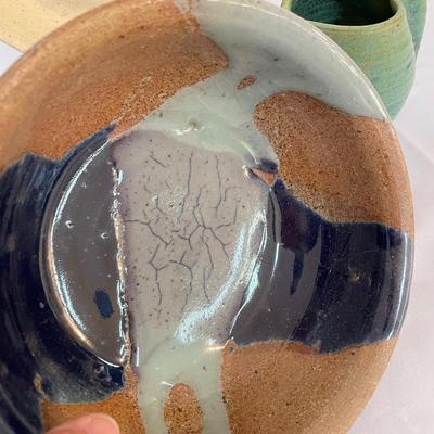 Three Signed Pottery Pieces (LR-SS)