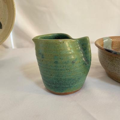 Three Signed Pottery Pieces (LR-SS)
