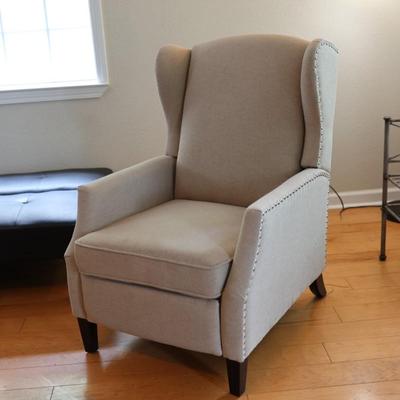 Wingback Fabric Recliner