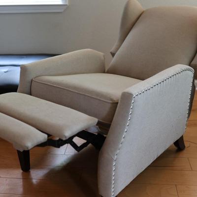 Wingback Fabric Recliner