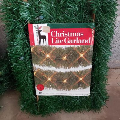 Small Decorative Fiber Optic & More Christmas Trees and Garland (G-KD)